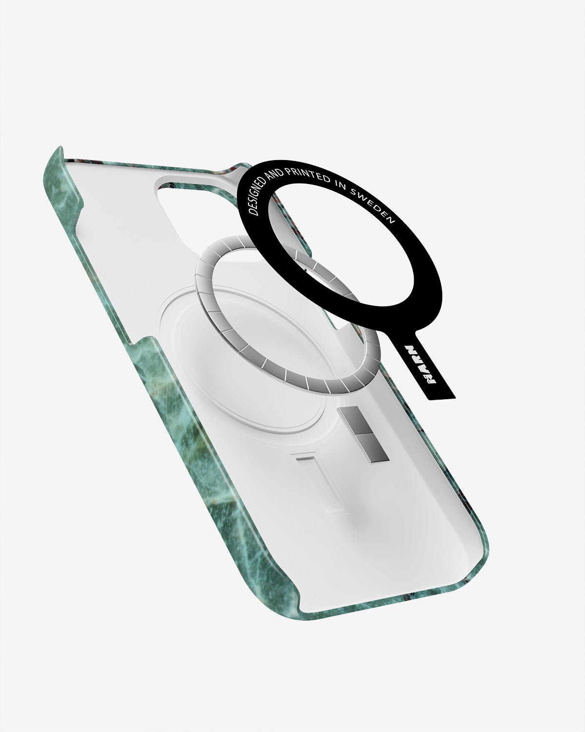 iPhone 14 Plus Slim Case - Green Marble - View 2