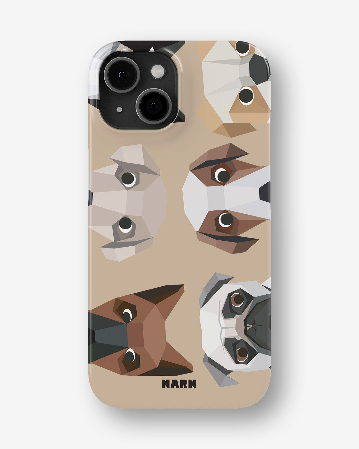 iPhone 15 Plus Slim Case - Cute Dogs - View 1