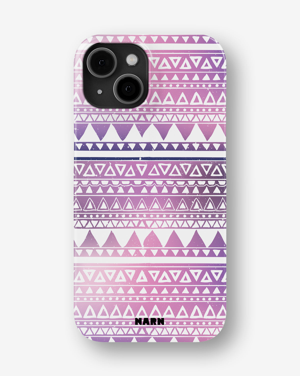 iPhone 15 Plus Slim Case - Purple Aztec - View 1