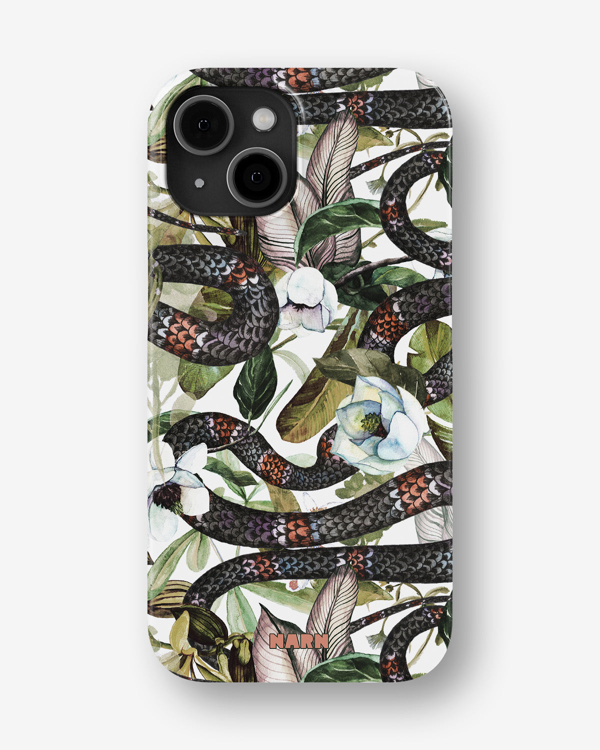 iPhone 15 Plus Slim Case - Jungle Snake - View 1