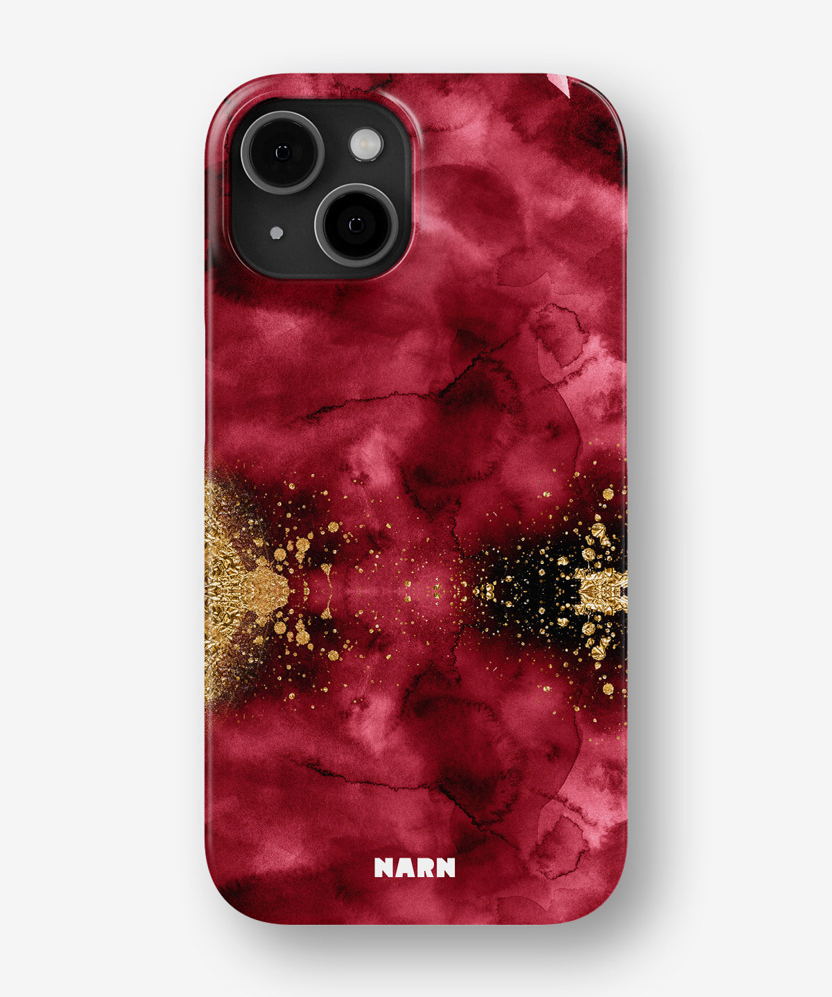 iPhone 15 Plus Slim Case - Burgendy Shimmer - View 1