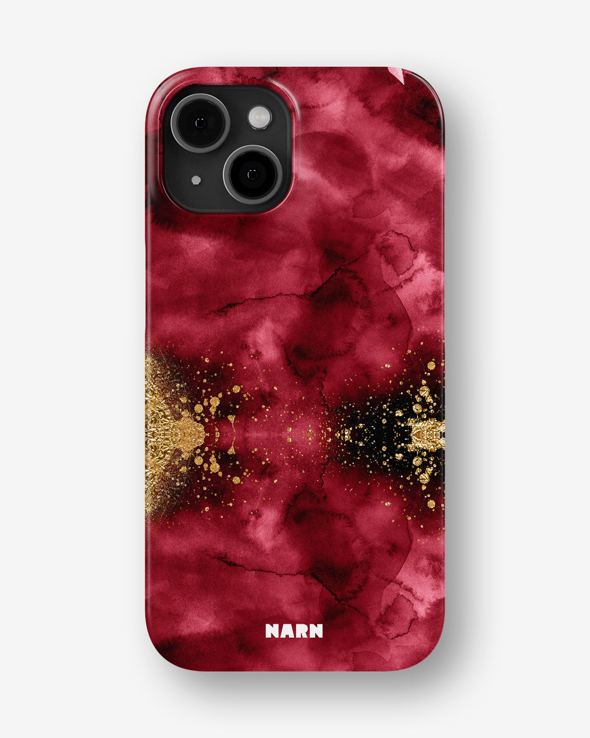 iPhone 15 Plus Slim Case - Burgendy Shimmer - View 1