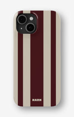 iPhone 15 Plus Slim Case - Bordeaux Stripe - View 1