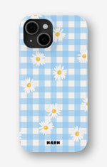 iPhone 15 Plus Slim Case - Blue Daisies - View 1