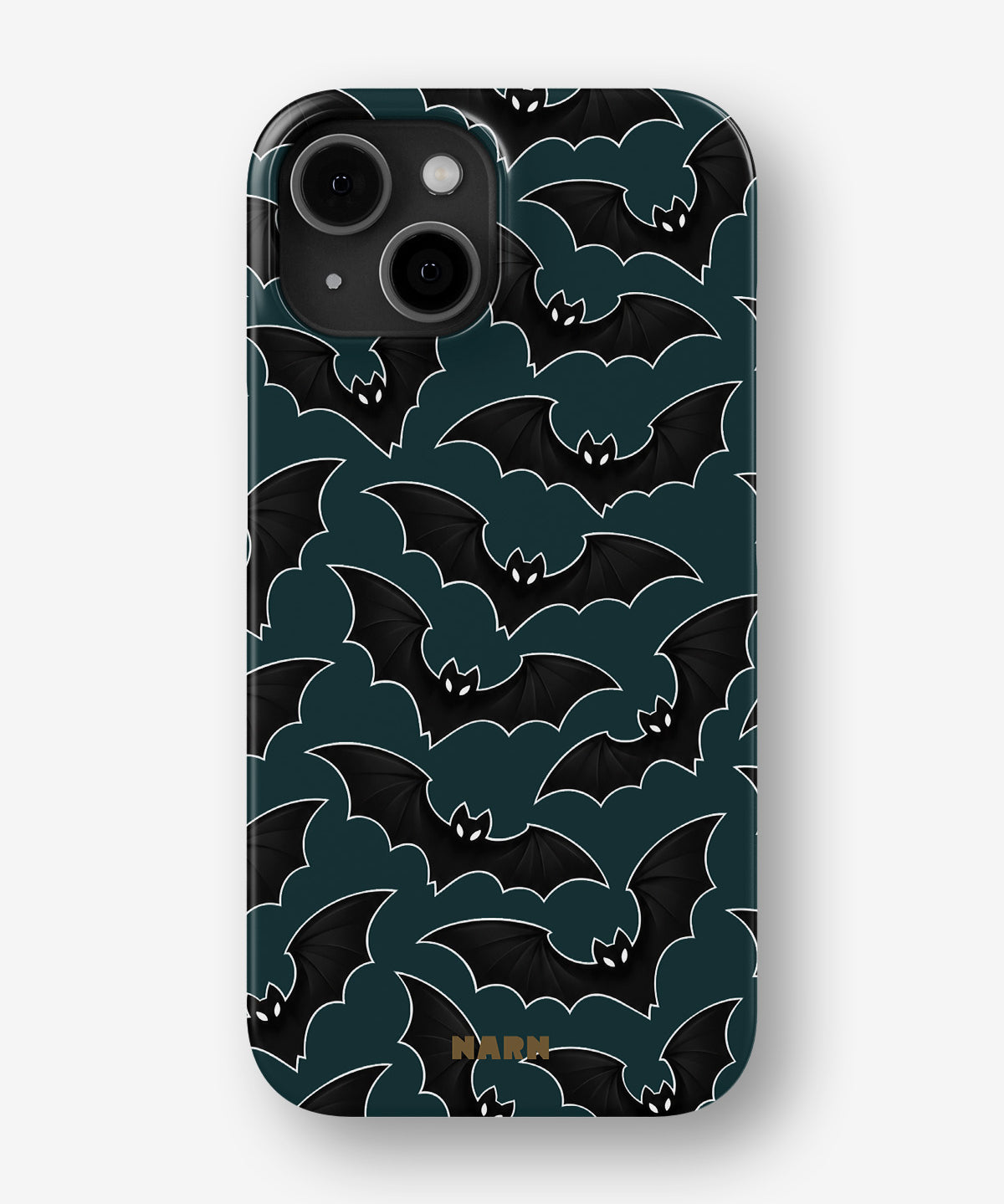 iPhone 15 Plus Slim Case - Midnight Bats - View 1