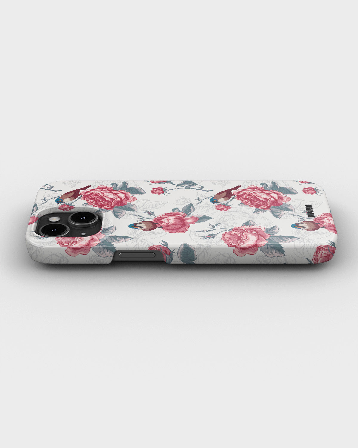 iPhone 15 Plus Slim Case - Birds Among Roses - View 3