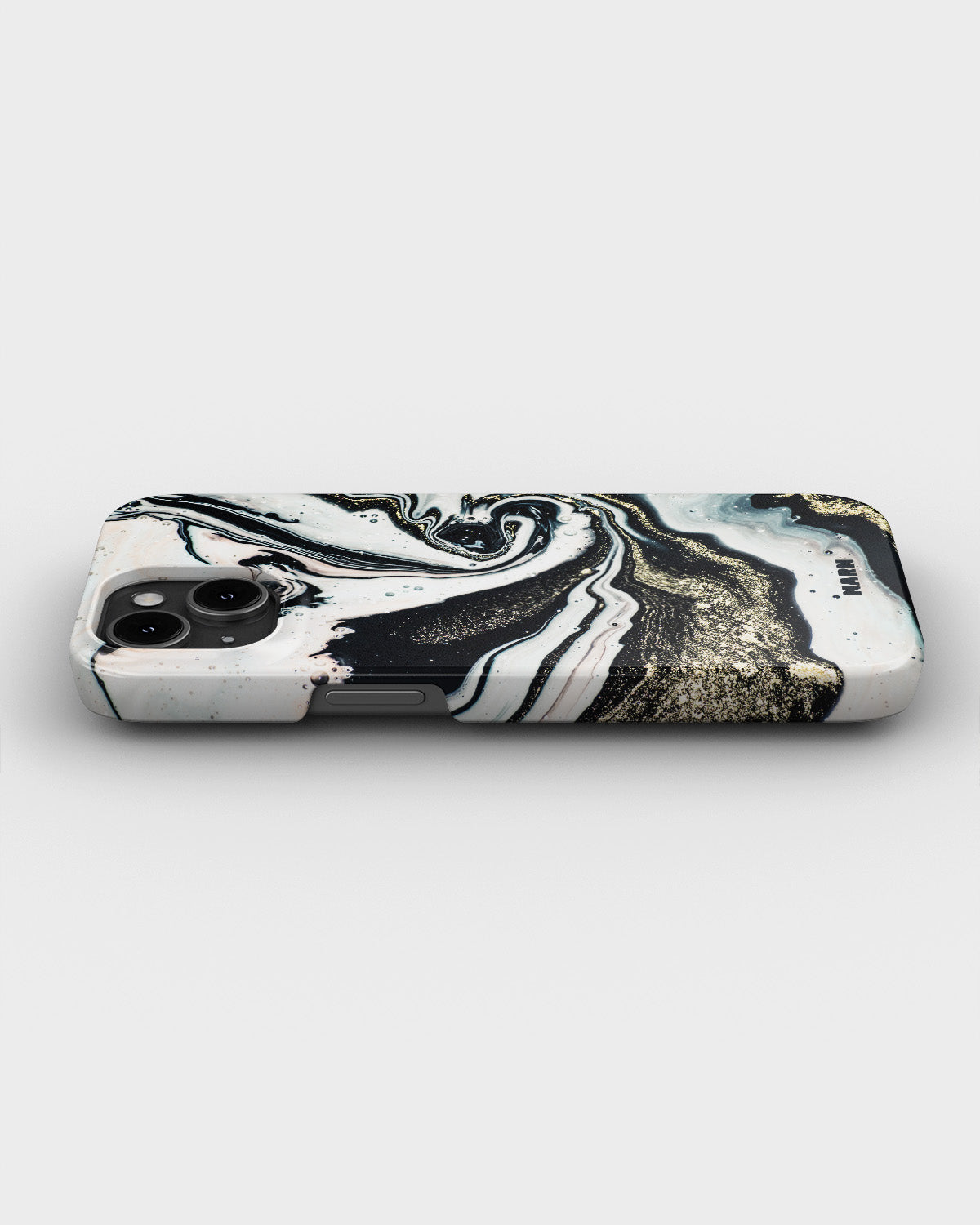 iPhone 15 Plus Slim Case - Golden Swirl - View 3