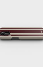 iPhone 15 Plus Slim Case - Bordeaux Stripe - View 3
