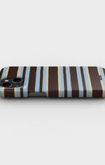 iPhone 15 Plus Slim Case - Latte Lines - View 3