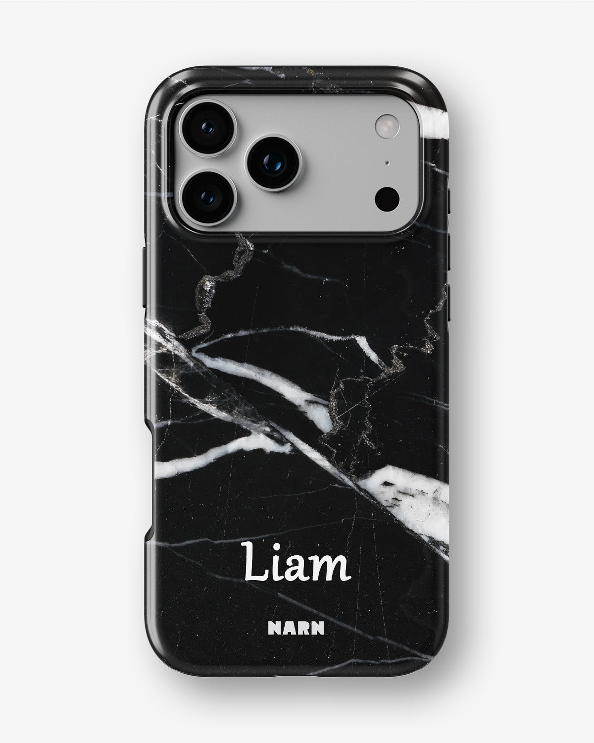 iPhone 18 Pro Max Tough Case – Custom - Black Marble - View 1