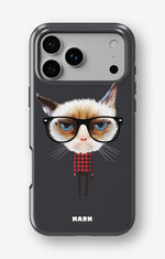 iPhone 18 Pro Max Tough Case – Hipster Cat - View 1