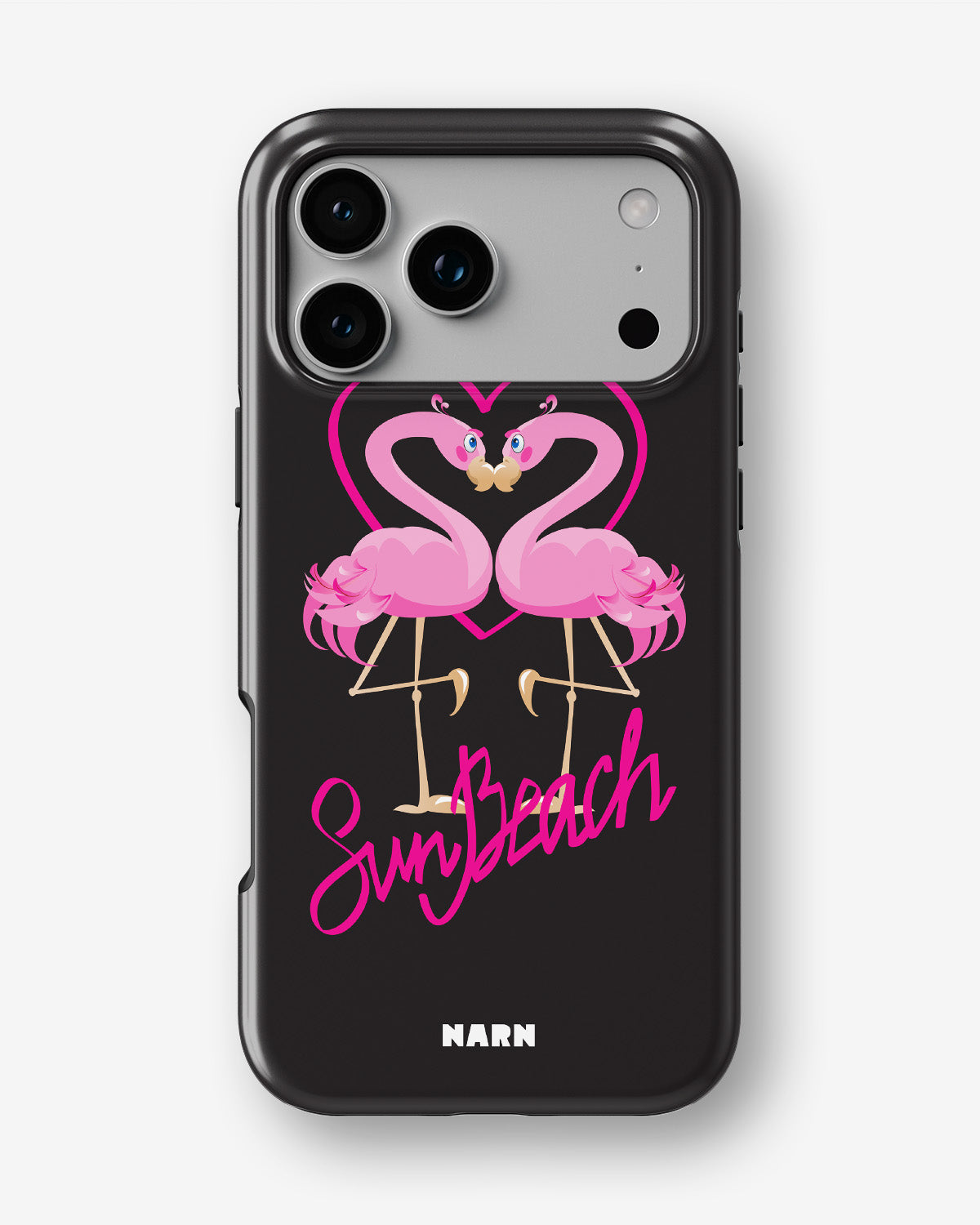iPhone 18 Pro Max Tough Case – Beach Flamingo - View 1