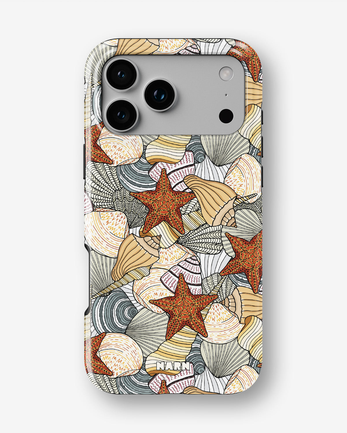 iPhone 18 Pro Max Tough Case – Sea Shells - View 1