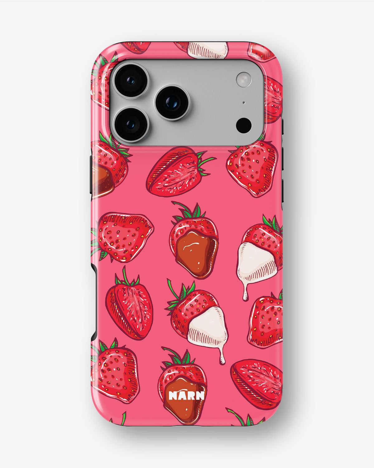 iPhone 18 Pro Max Tough Case – Strawberry Chocolate - View 1