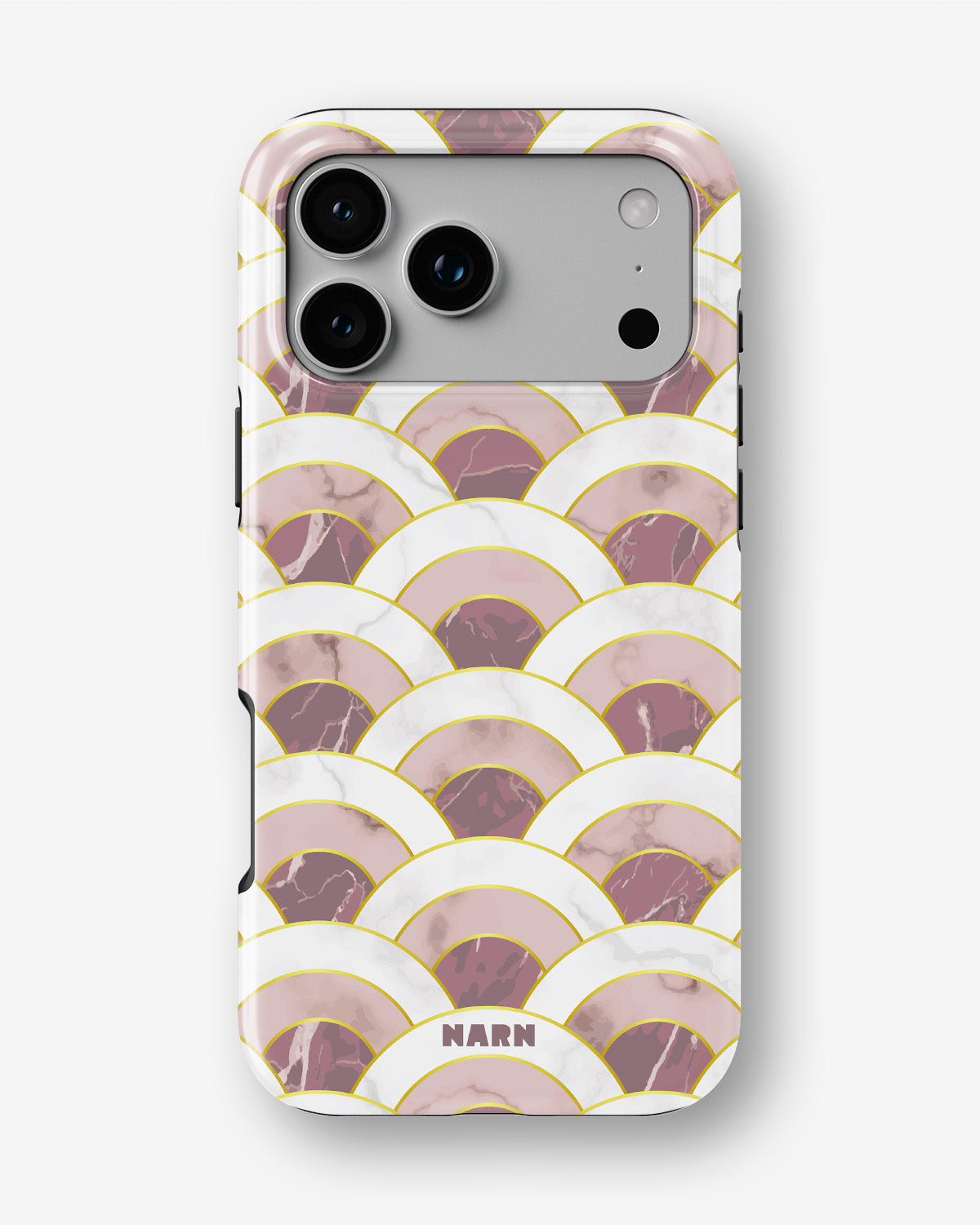 iPhone 18 Pro Max Tough Case – Pink Marble Waves - View 1