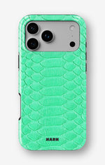 iPhone 18 Pro Max Tough Case – Turquoise Snake - View 1