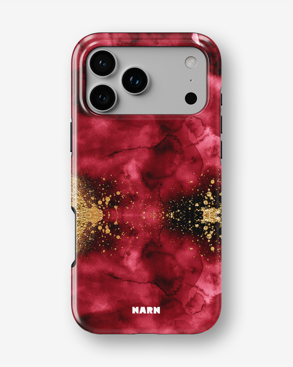 iPhone 18 Pro Max Tough Case – Burgendy Shimmer - View 1
