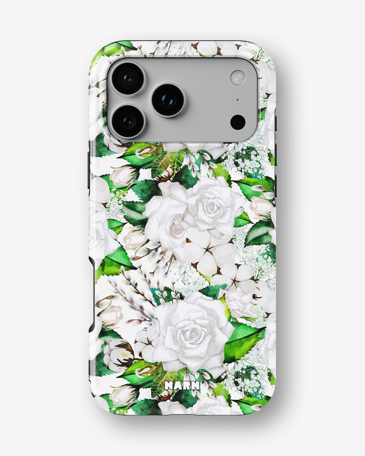 iPhone 18 Pro Max Tough Case – White Bloom - View 1