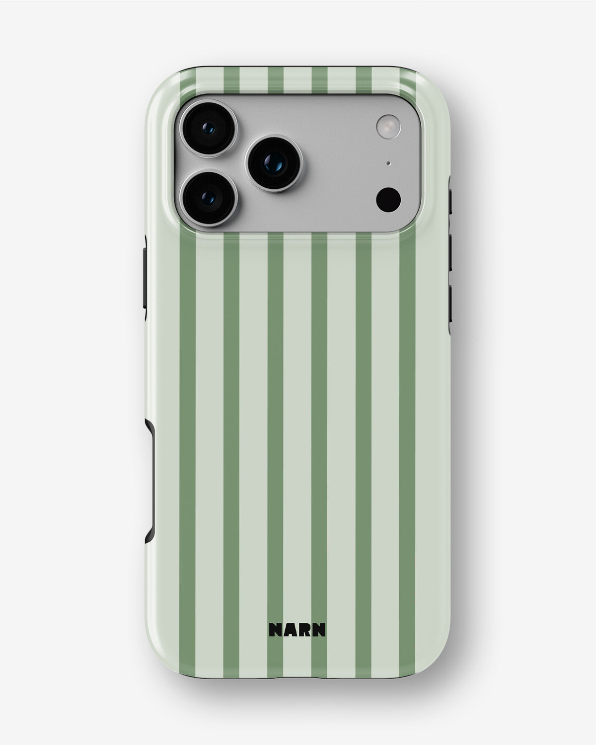 iPhone 18 Pro Max Tough Case – Sage Stripes - View 1