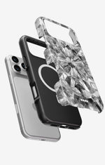 iPhone 18 Pro Max Tough Case – Grey Crystals - View 2