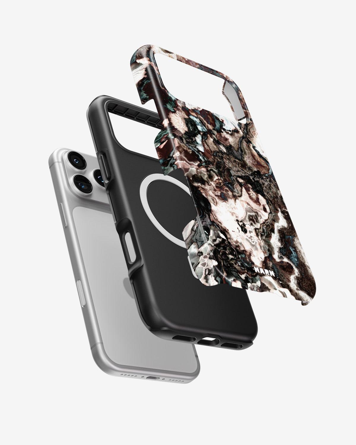 iPhone 18 Pro Max Tough Case – Marble Brown - View 2