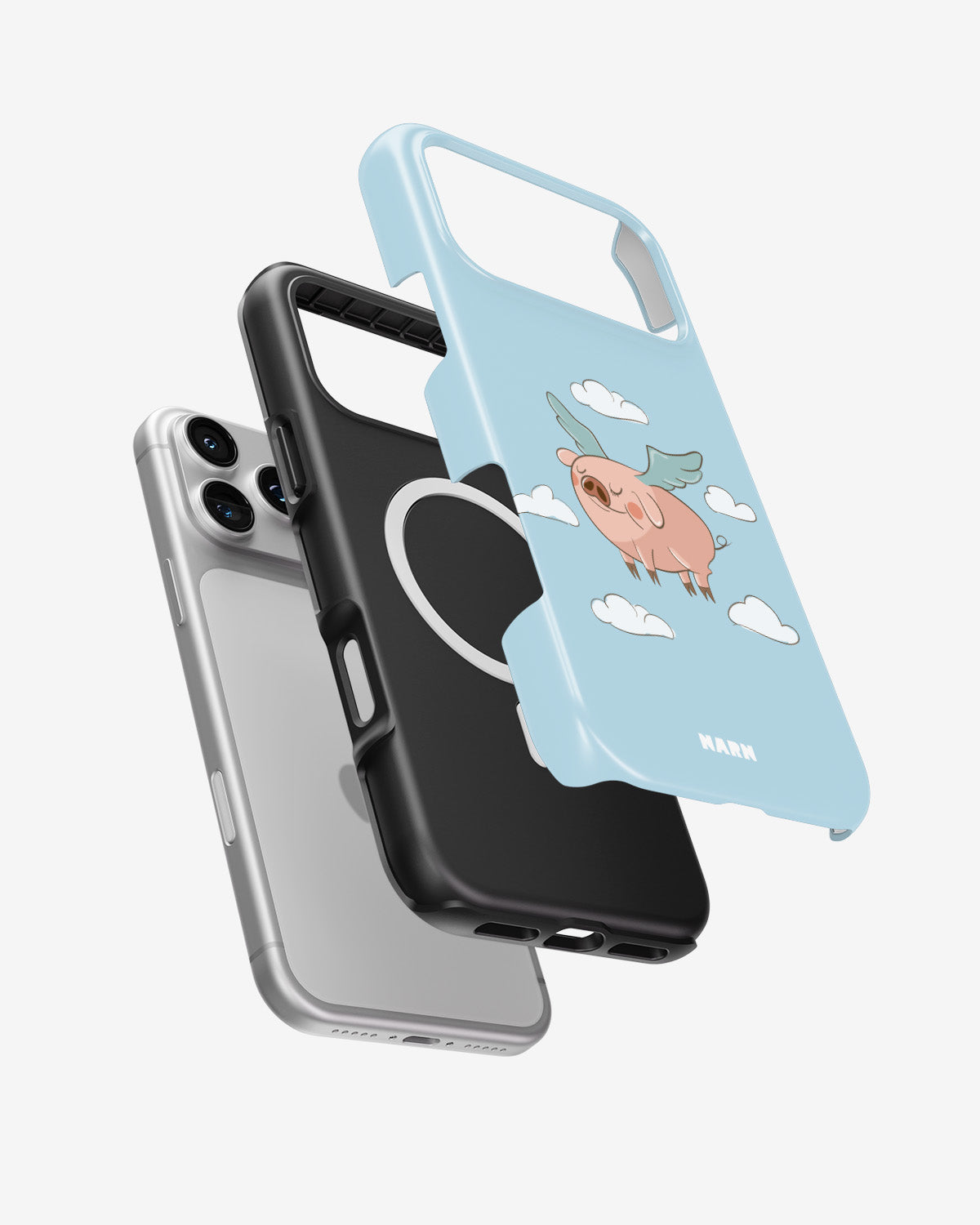 iPhone 18 Pro Max Tough Case – Dreamy Pig - View 2