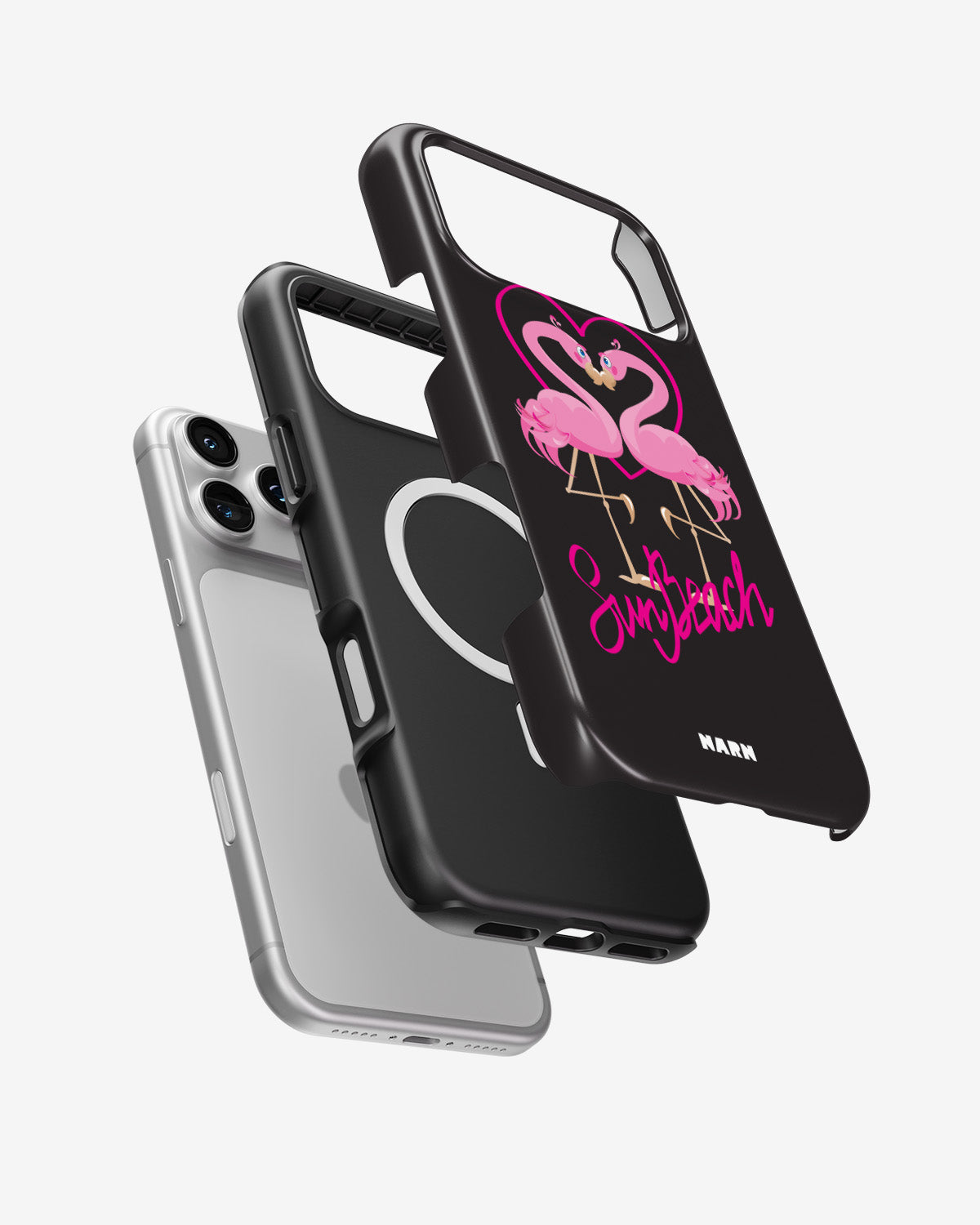 iPhone 18 Pro Max Tough Case – Beach Flamingo - View 2