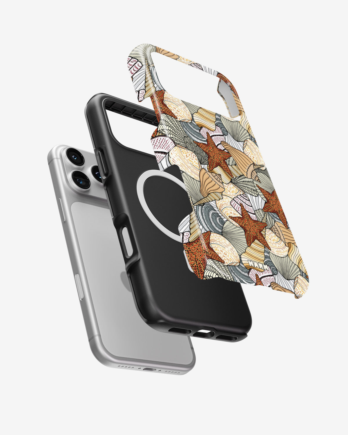 iPhone 18 Pro Max Tough Case – Sea Shells - View 2