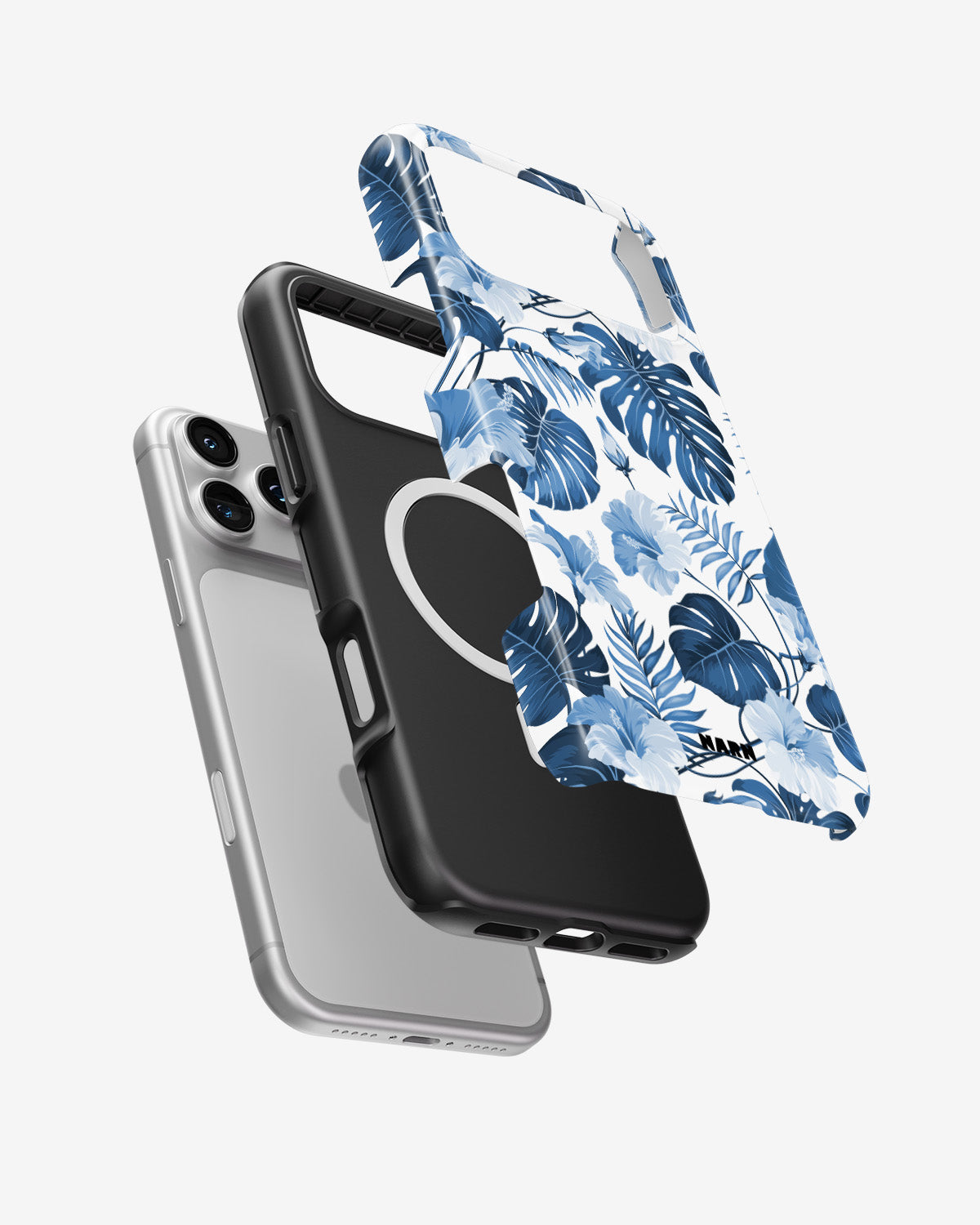 iPhone 18 Pro Max Tough Case – Blue Tropics - View 2