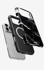 iPhone 18 Pro Max Tough Case – Black Marble - View 2