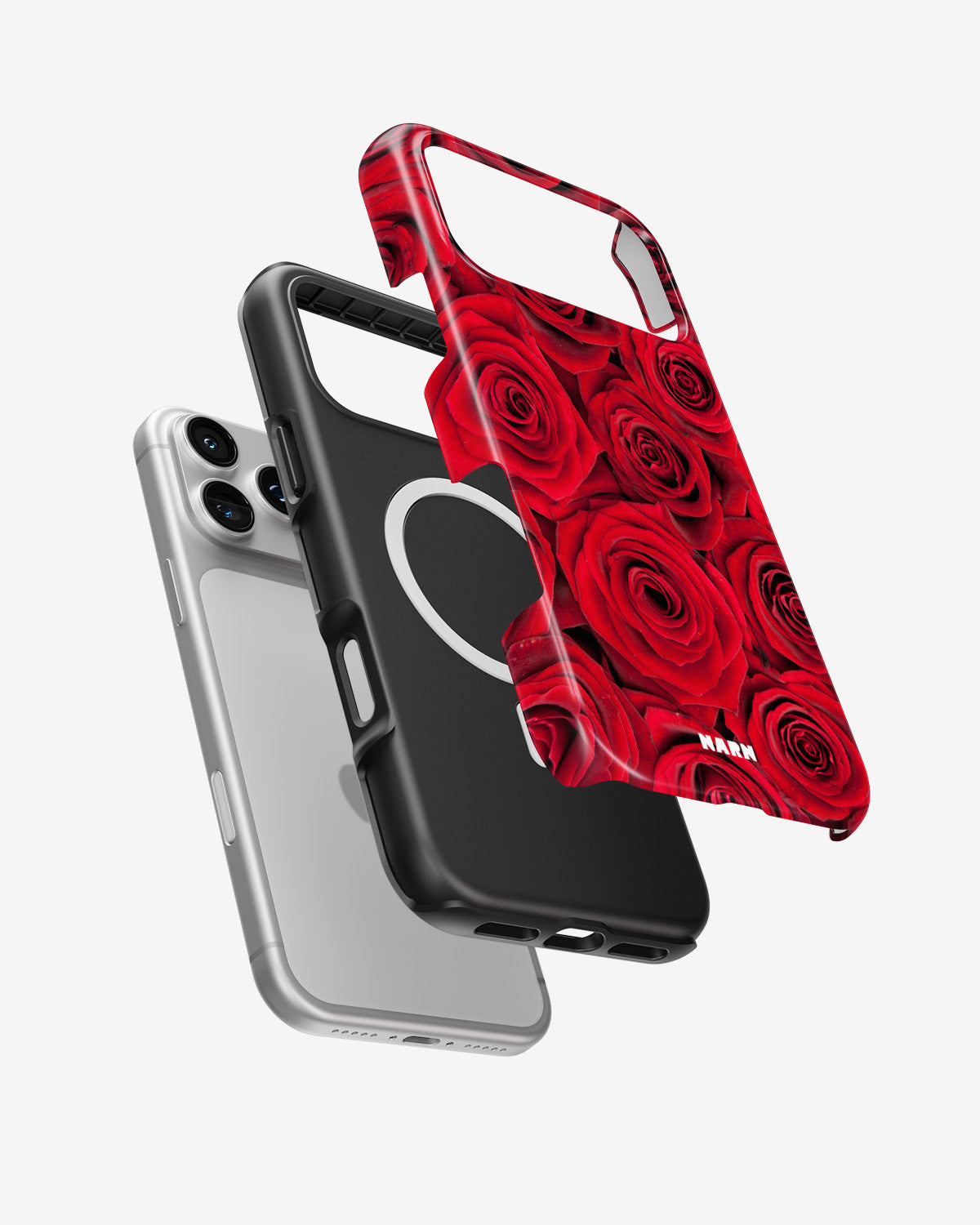 iPhone 18 Pro Max Tough Case – Red Roses - View 2