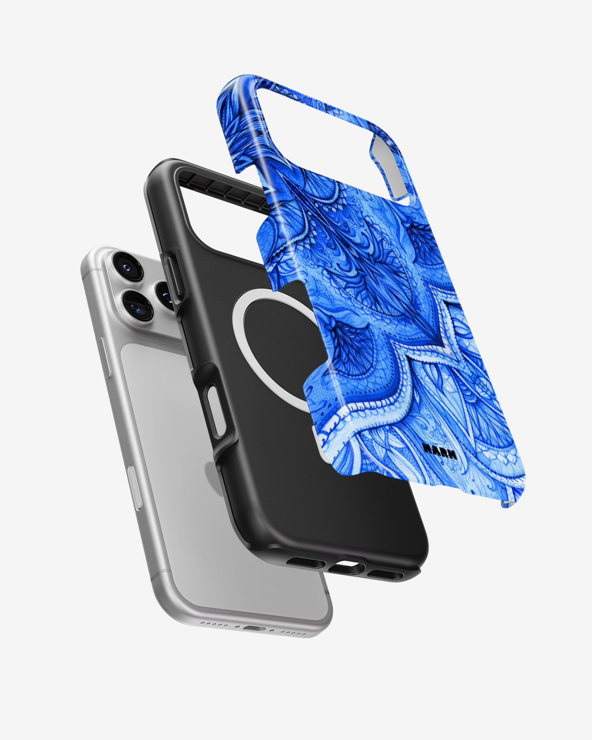 iPhone 18 Pro Max Tough Case – Blue Vintage - View 2