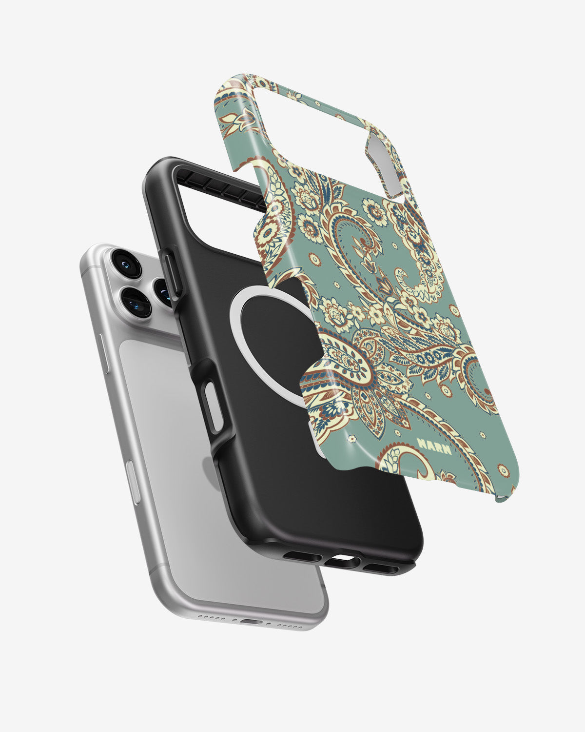 iPhone 18 Pro Max Tough Case – Paisley Green - View 2