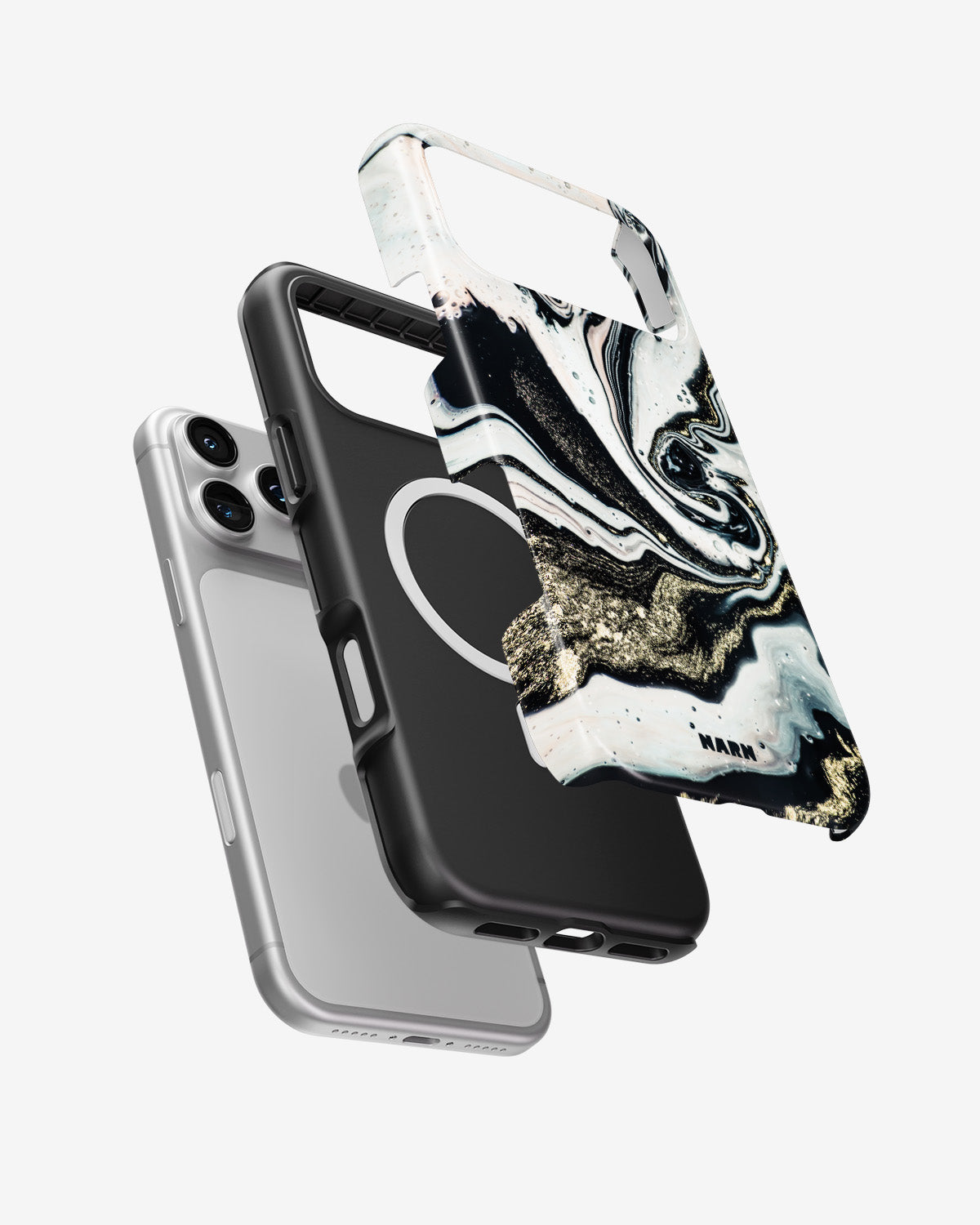 iPhone 18 Pro Max Tough Case – Golden Swirl - View 2