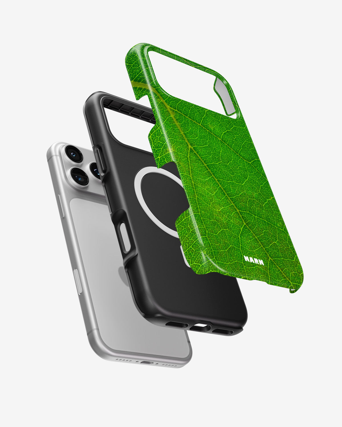 iPhone 18 Pro Max Tough Case – Green Leafy - View 2