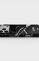 iPhone 18 Pro Max Tough Case – Custom - Black Marble - View 3