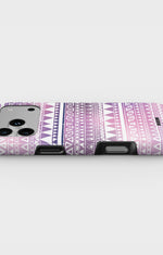 iPhone 18 Pro Max Tough Case – Purple Aztec - View 3