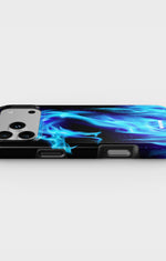 iPhone 18 Pro Max Tough Case – Blue Flames Dragon - View 3