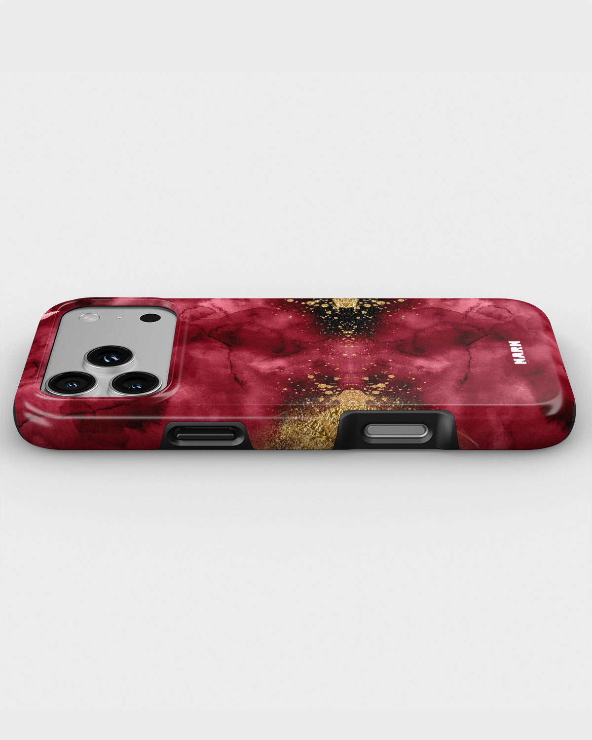 iPhone 18 Pro Max Tough Case – Burgendy Shimmer - View 3