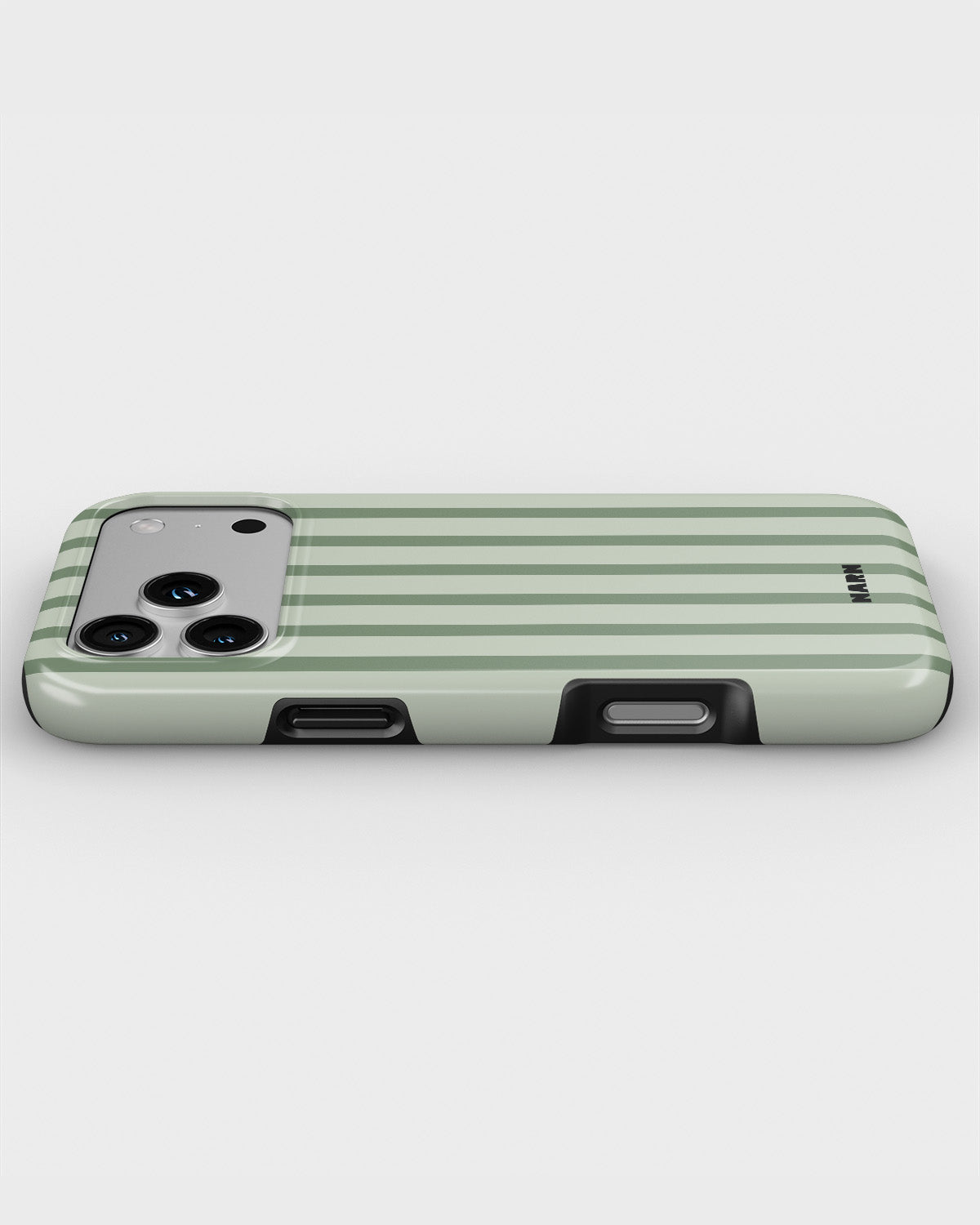 iPhone 18 Pro Max Tough Case – Sage Stripes - View 3
