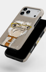 iPhone 18 Pro Max Tough Case – Hipster Ostrich - View 4
