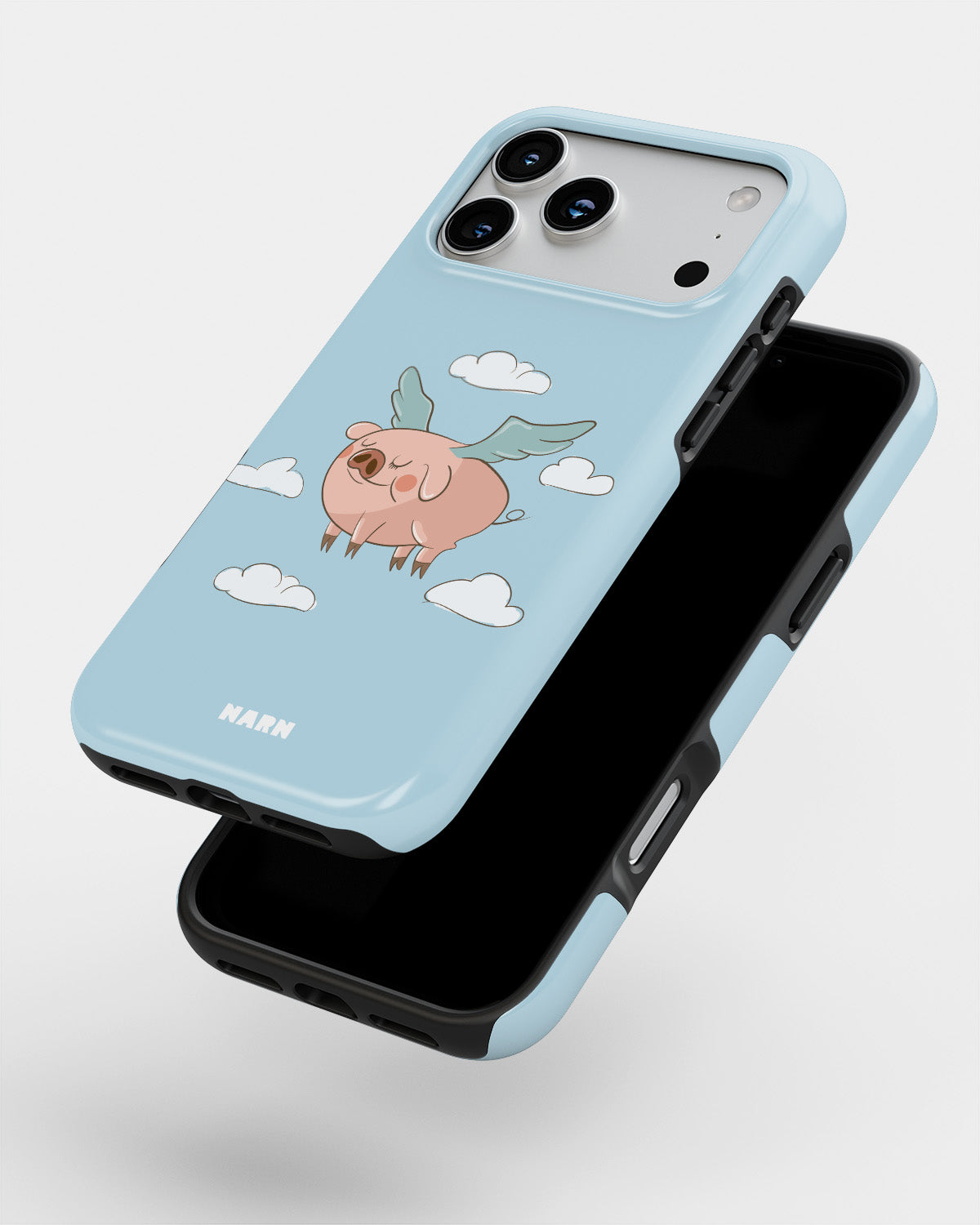 iPhone 18 Pro Max Tough Case – Dreamy Pig - View 4