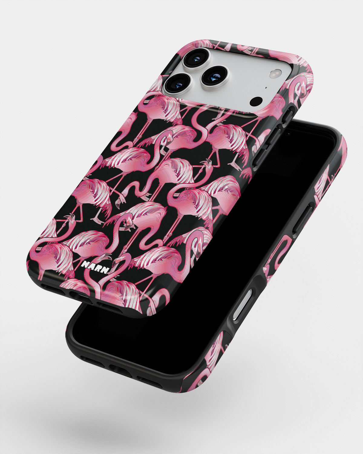 iPhone 18 Pro Max Tough Case – Flamingos - View 4