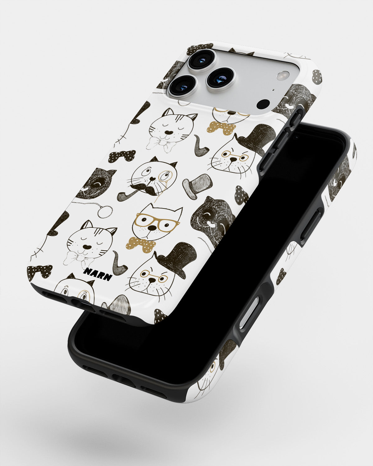 iPhone 18 Pro Max Tough Case – Cartoon Cats - View 4