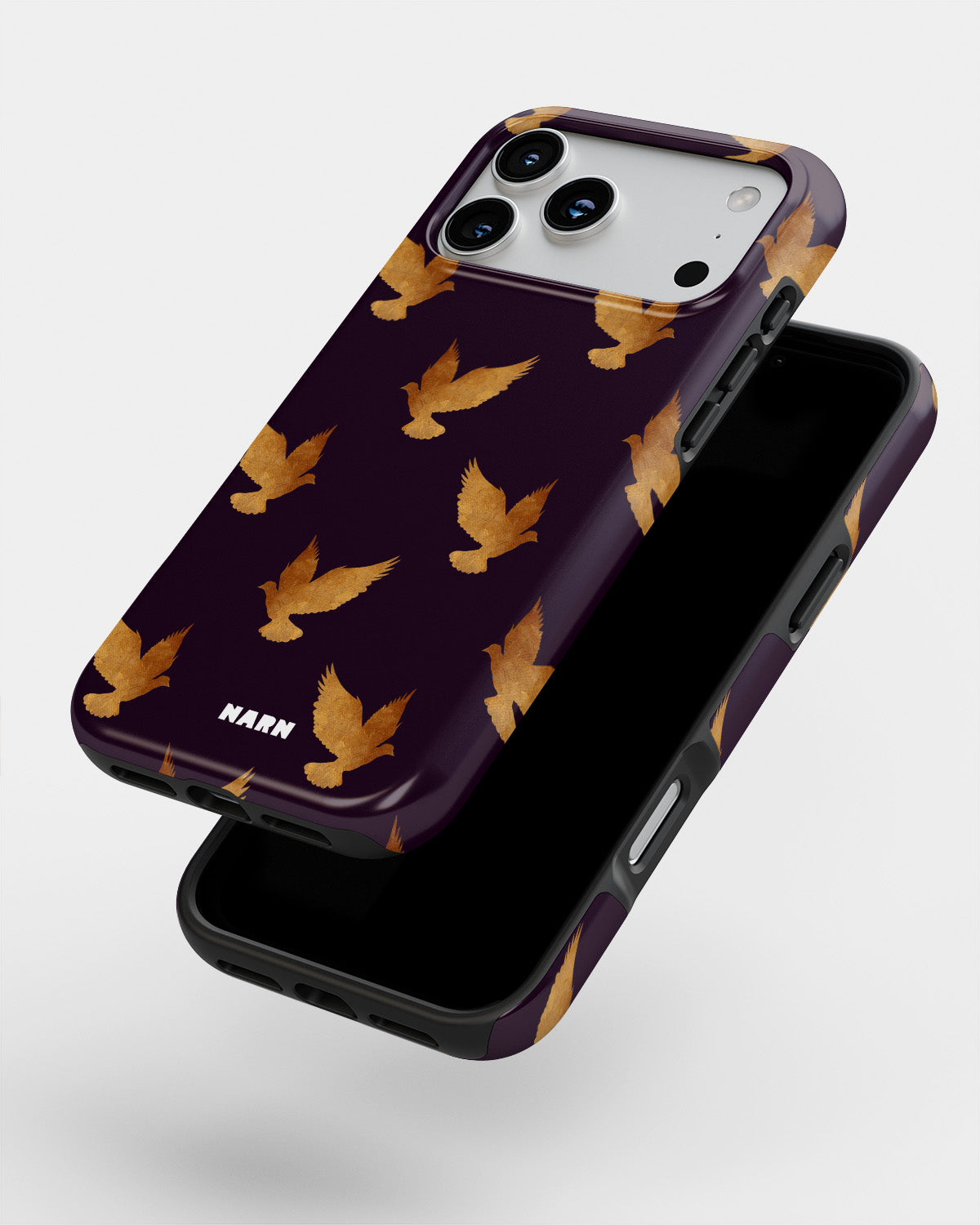 iPhone 18 Pro Max Tough Case – Royal Doves - View 4