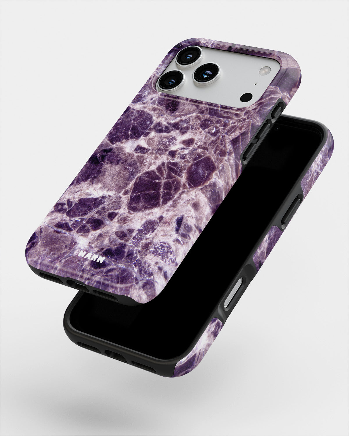 iPhone 18 Pro Max Tough Case – Purple Marble - View 4