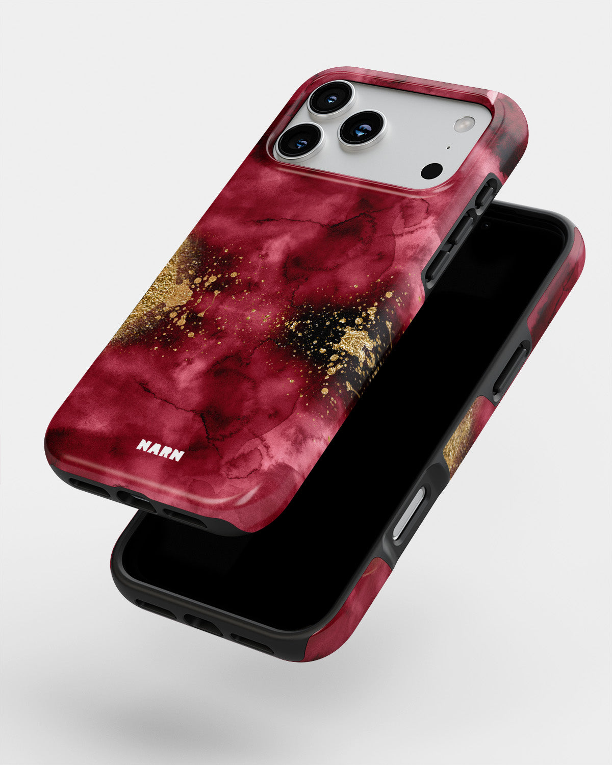 iPhone 18 Pro Max Tough Case – Burgendy Shimmer - View 4