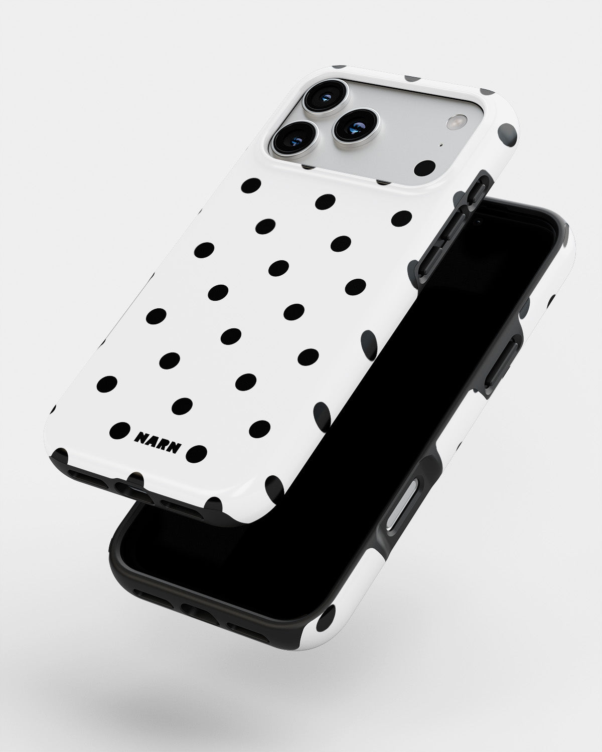 iPhone 18 Pro Max Tough Case – Mono Dots - View 4