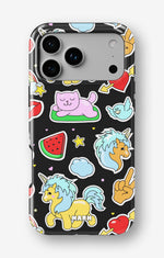 iPhone 18 Pro Tough Case – Cute Stickers - View 1