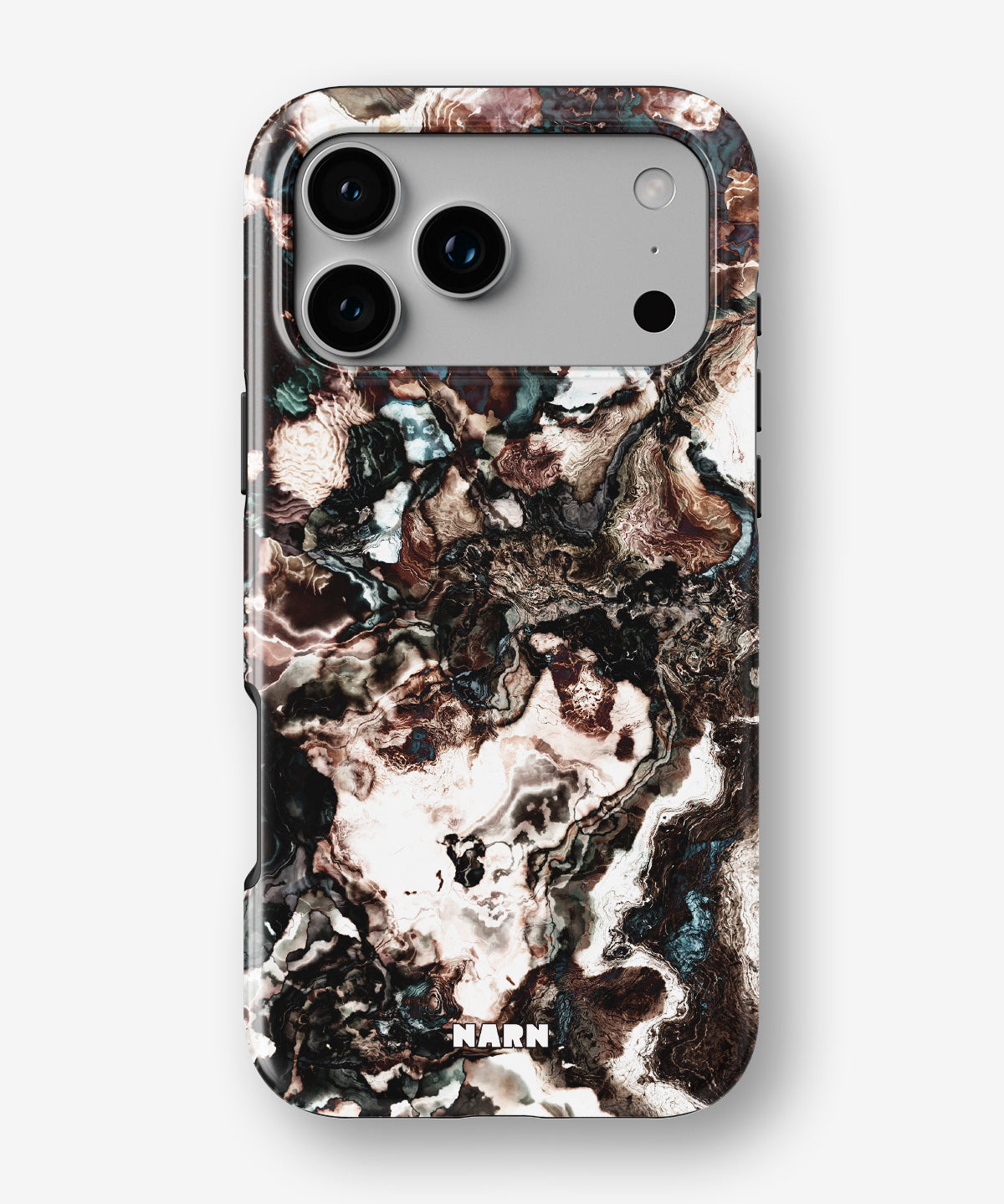 iPhone 18 Pro Tough Case – Marble Brown - View 1